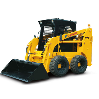 Changlin Yellow Skid Loader Excavator 255F 0.4M3 وزن عملیاتی 2400 کیلوگرم