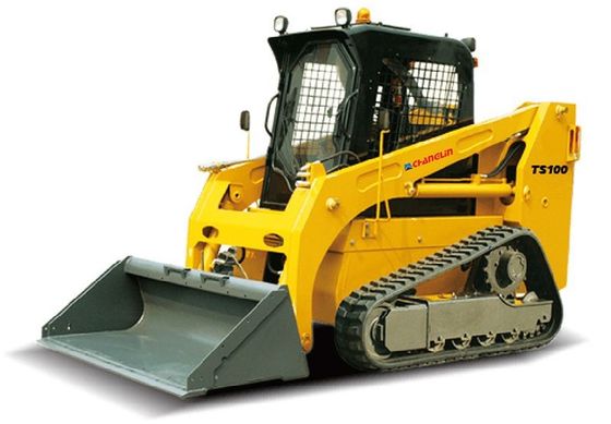 74KW ردیاب اسکید استیر بارگیر TS100 اسکید استیر تجهیزات ساختمانی